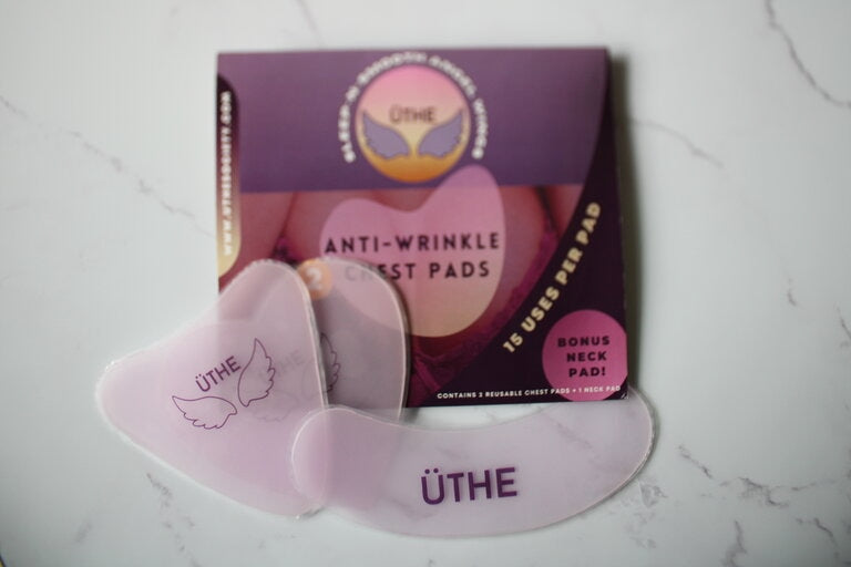 UTHE Sleep-N-Smooth Reusable Anti-Wrinkle Silicone Chest Pads | 2 Pack with BONUS Neck Pad!