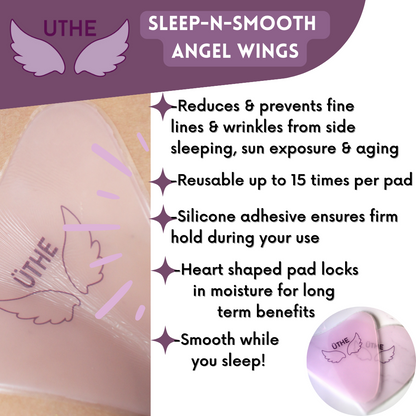 UTHE Sleep-N-Smooth Reusable Anti-Wrinkle Silicone Chest Pads | 2 Pack with BONUS Neck Pad!